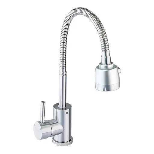 Смеситель для кухни Armata SUS-011 с гибким изливом CH6185 Нержавеющая сталь - фото 1