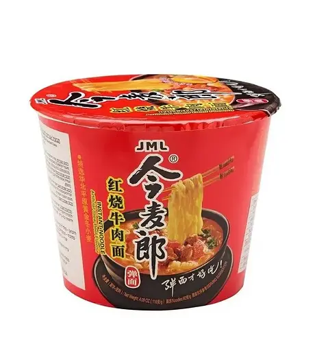 Локшина рамен JML Big bowl Braised Beef Flavour зі смаком яловичини 116 г