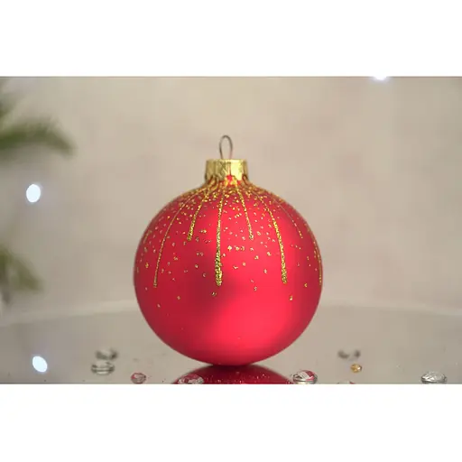 Ялинкова прикраса Санта Шоп Блискуча мішура скло (4820001154566) - фото 2