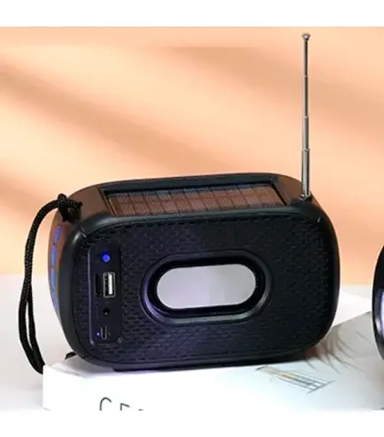Портативна колонка TG 632 з функцією гучного зв'язку радіо ліхтар сонячна батарея Синій - фото 2