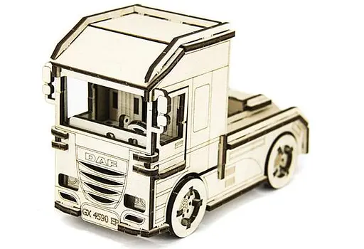 Дерев'яний конструктор Вантажівка DAF 93 деталі - фото 1