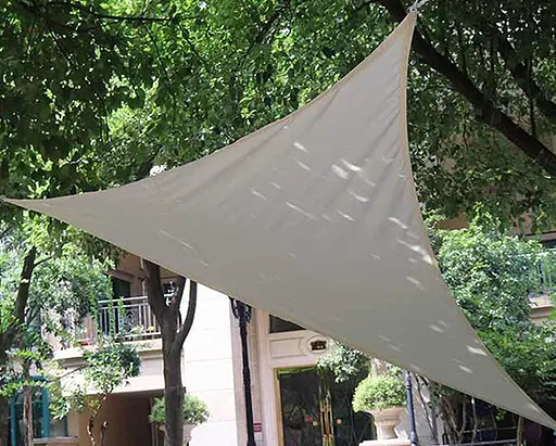 Тент навіс затінюючий трикутний 3х3х4м Оксфорд (Сірий) - фото 4