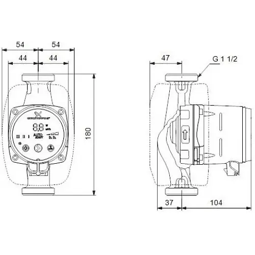 Циркуляционный насос Grundfos Alpha2 25-40 N 180 (99411365) - фото 9