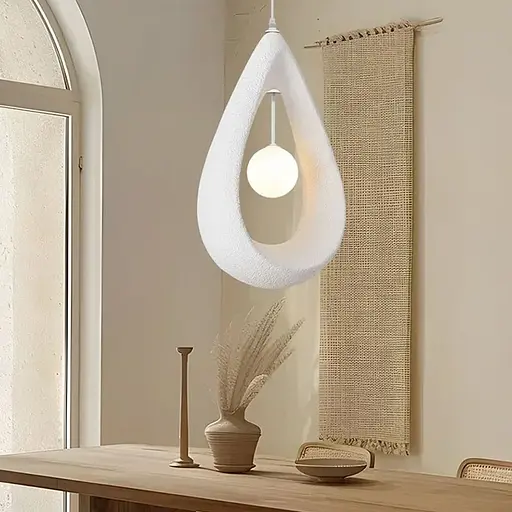 Гіпсовий світильник у білому кольорі 34х50 см | Арт. MJ40-330*500 WT | Line F - фото 1