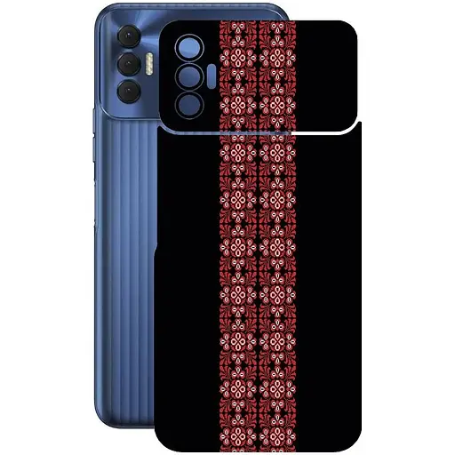 Защитная пленка StatusSKIN для Tecno Spark 8p KG7n Корпус Винил Вышиванка 2 - фото 1