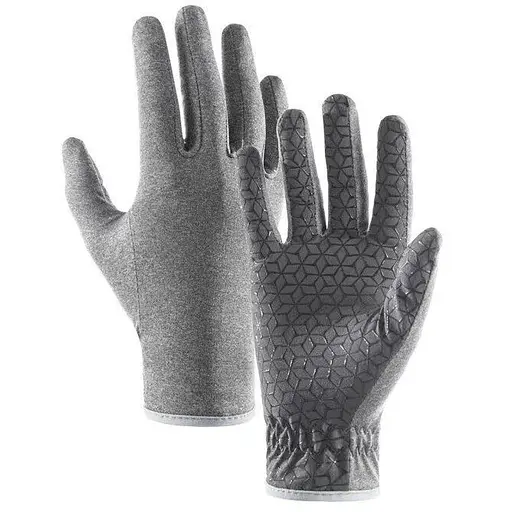 Перчатки нескользкие трикотажные Naturehike NH21FS035 М серые