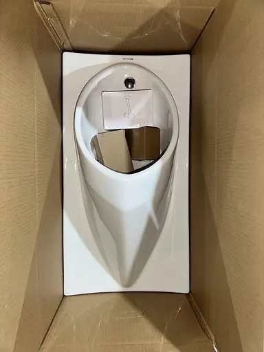 Писсуар подвесной Mixxus Premium Bevel-1005 380x420x750 мм с краном для писсуара MP6664, Белый - фото 9