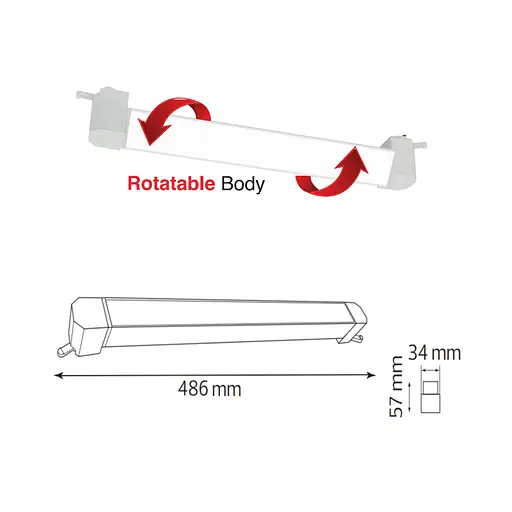 Светильник трековый линейный "CENOVA-30" 30W 4200K белый - фото 2