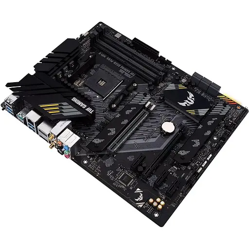 Материнская плата Asus TUF Gaming AM4 (B550) B550-PLUS WIFI II, B550, 4xDDR4, CrossFire, Int.Video(CPU), 6xSATA3, 2xM.2, 1xPCI-E 16x 4.0, 1xPCI-E 3.0, ALC S1200A, RTL8125B, WiFi 6, Bluetooth 5.2, 7xUSB3.2/4xUSB2.0, HDMI/DP, ATX - фото 5