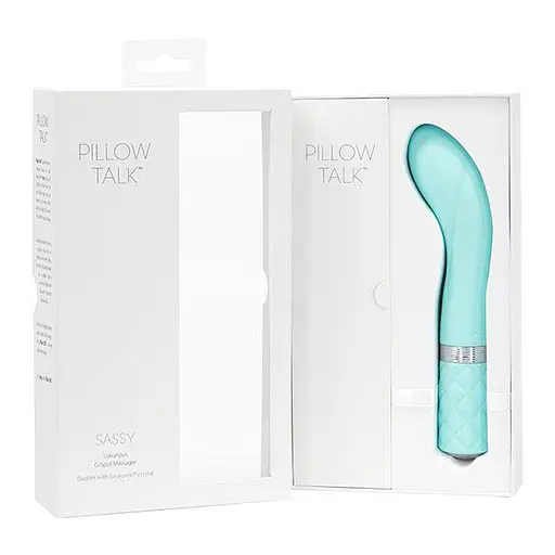 Вібратор Pillow Talk Sassy Teal 19.8 см блакитний - фото 8