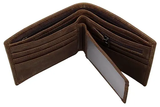 Муж кожаный кошелек Vintage 12х10 см acs0016971 - фото 7