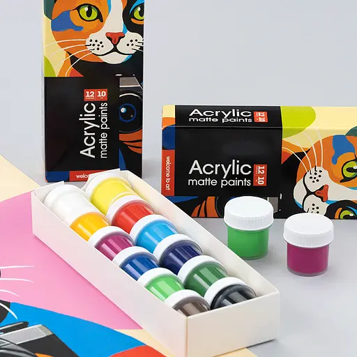 Набір акрилових фарб Arteo ColorСat матовий 12x10 мл - фото 6