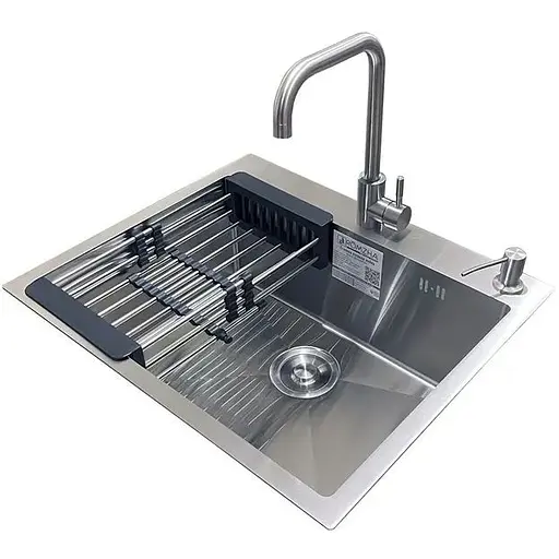 Комплект мойка + смеситель Romzha Arta U-550S Max (B) - фото 1