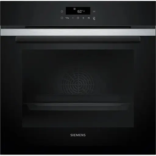 Духова шафа Siemens електрична 71 л, A+, дисплей, конвекція, піроліз, телескопічні направляючі, нержавіюча сталь - фото 1