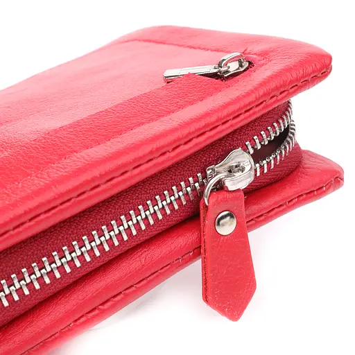 Жіночий гаманець-клатч із відділенням під телефон із натуральної шкіри ST Leather 20х10.5х2 см acs0029656 - фото 8