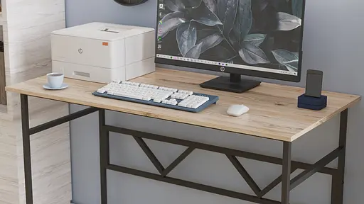 Компьютерный стол Ferrum-decor Райан 75x120x70 черный ДСП Дуб Сан-Марино 16мм (FRD-103714) - фото 6