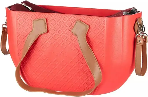 Сумка MyMia ручки эко-кожа, ремни для коляски, красно-коричневый Nuvita det0018687 - фото 4