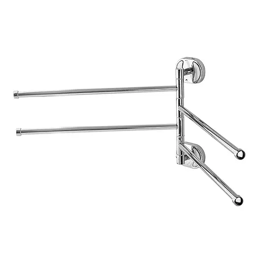 Тримач для рушника поворотний Zerix Z1614 ZX0519 чотири планки Хром - фото 2