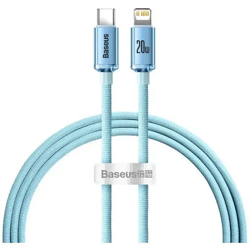 Кабель Baseus Gem Fast-Charging Data Cable USB-C to iP 20W 1 м Galaxy блакитний - фото 1