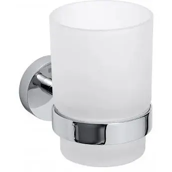 Склянка з тримачем Bemeta Omega 104110012 білий - фото 1