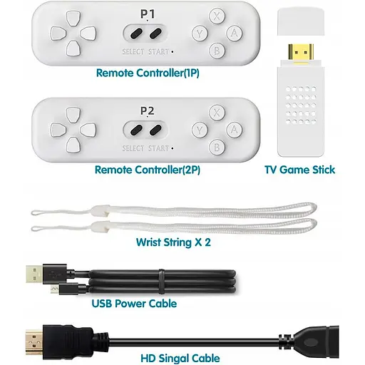 Ретро ігрова приставка Data Frog 8-bit 1080 in 1 HDMI Dongle Y2 Fit [100656] - фото 5