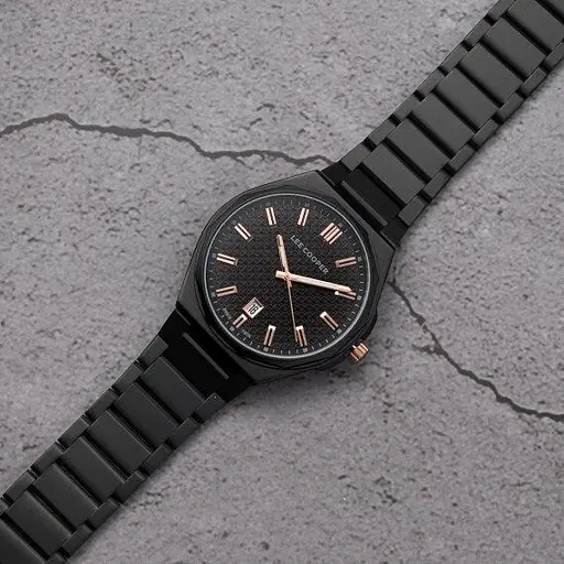 Чоловічий водостійкий наручний годинник Lee Cooper Knight (Чорний) - фото 5