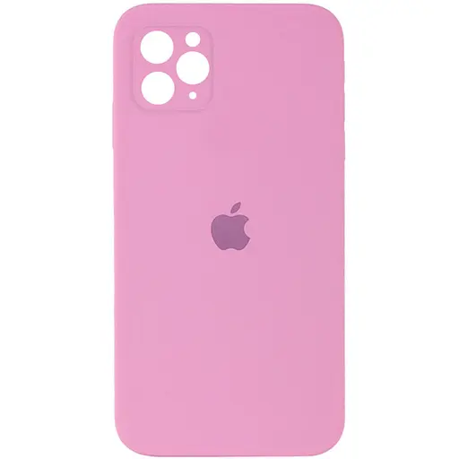 Чохол Epik Silicone Case Square Full Camera Protective AA для Apple iPhone 11 Pro Max 6.5 Рожевий/Light pink - фото 1