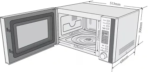 Мікрохвильова піч PRIVILEG 285902 - фото 3