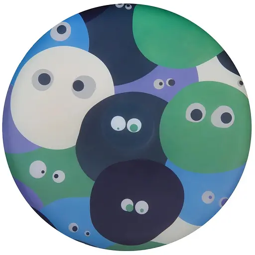 Фрісбі Waboba Wingman UFO Космічні мордашки 15 см з підсвіткою (2986096054289) - фото 1