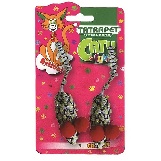 Игрушка для кошек TatraPet Caty Funny мышки из ткани 5.5 см 2 шт.