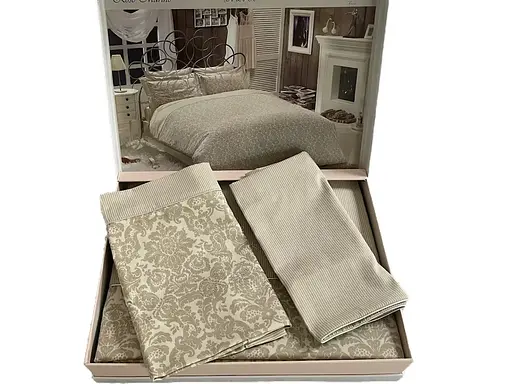 Постільна білизна Rose Marine Beige Сатин Преміум Maison D'or pbe0050979 - фото 3