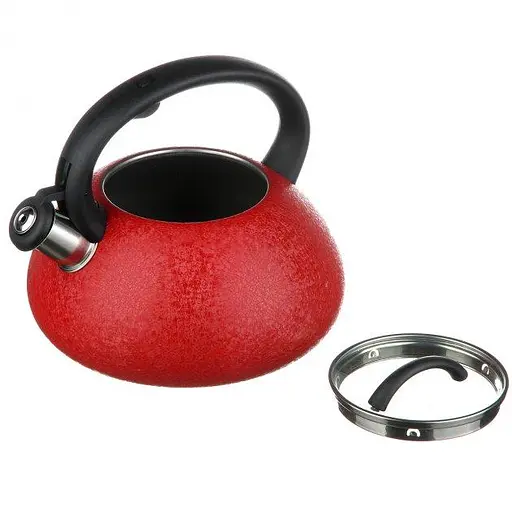 Якісний металевий чайник зі свистком з нержавіючої сталі для газової плити А-Плюс чайник нержавійка - фото 3