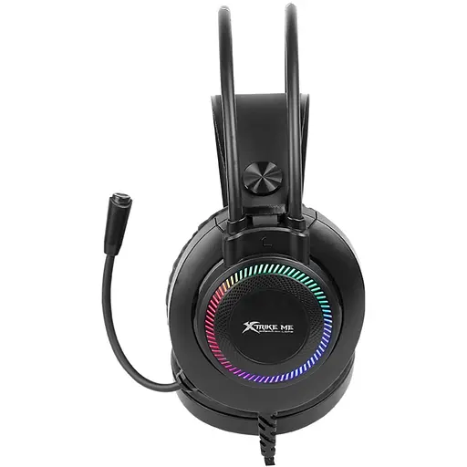 Ігрова гарнітура XTRIKE ME GH-509, USB+3.5мм, 7 режимів RGB, кабель 2м, чорна - фото 2