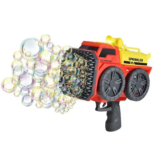 Пістолет з мильними бульбашками SHT KB1295 Truck на 139 отворів + 2xbottle 60ml Red