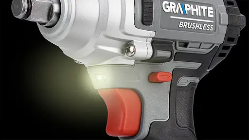 Гайковерт ударный Graphite Energy+ 18В бесщеточный 2600 об/мин 330 Нм 1/2" 0.9 кг без АКБ и ЗП - фото 6