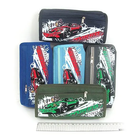 Пенал Turbo, 2 відділення, 20x10x4 см, 135742P (В асортименті) - фото 2