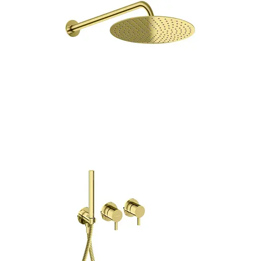 Душова система Kohlman Axel 30 gold + BOX прихованого монтажу KPL-QW260AGD30, Золотий - фото 1
