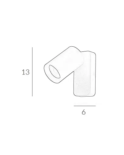 Бра, настінний світильник Italux WL-23436-1-BK Nesto GU10 1x10W IP20 Bk - фото 3