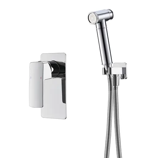 Набір гігієнічного душу прихованого монтажу Imprese Grafiky ZMK061901120, Хром - фото 1