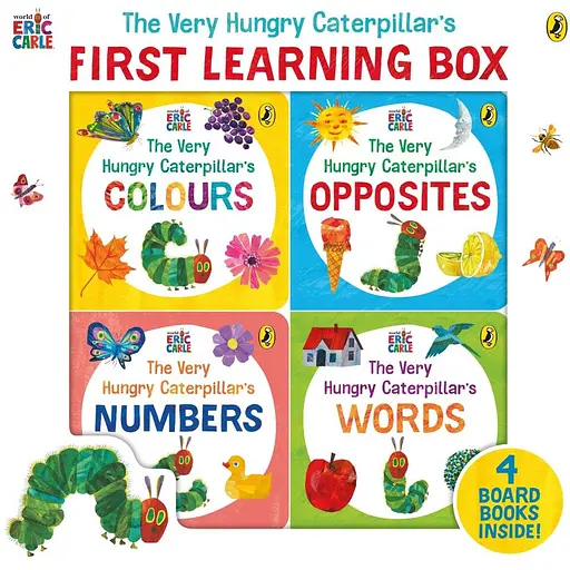 The Very Hungry Caterpillar's First Learning Box 4 books inside - Ерік Карл