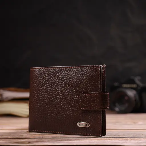 Мужской кожаный кошелек Canpellini 11.7х9.2х2 см acs0025616 - фото 6