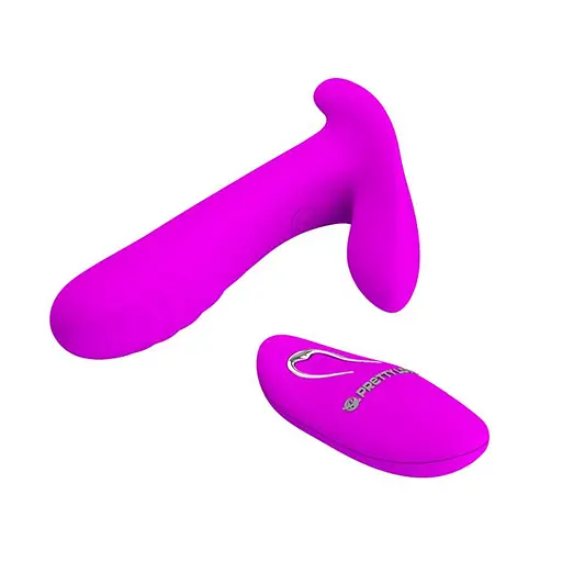 Вібратор Pretty Love Remote Control 10 см фіолетовий - фото 4