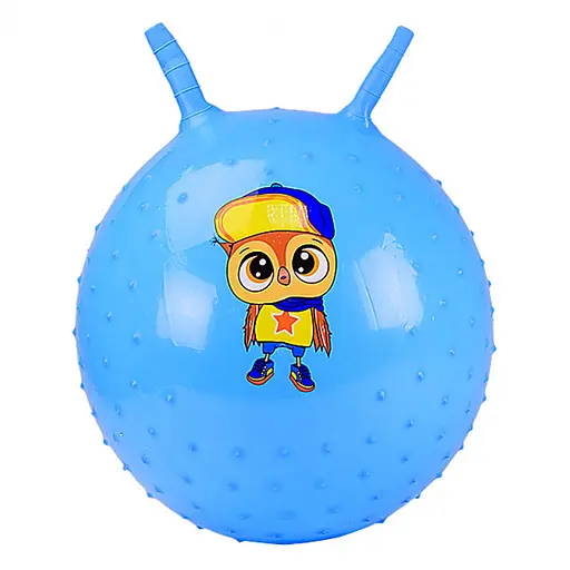 Мяч для фитнеса CB4503 пупырчатый с рожками Бирюзовый