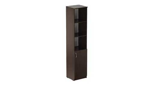 Пенал Анжело Ferrum-decor на 4 полиці з 1 дверима 1900x400x380 ДСП Венге Магія 16 мм (FRD-104913)