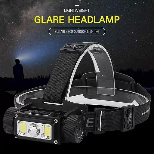 Налобний ліхтар Boruit B40 USB Type-C + магніт 5000лм IPX4 21700 18650 - фото 5