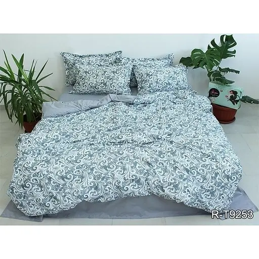 Комплект постільної білизни TAG Tekstil з компаньйоном Сімейний 000210657 (R-T9253)