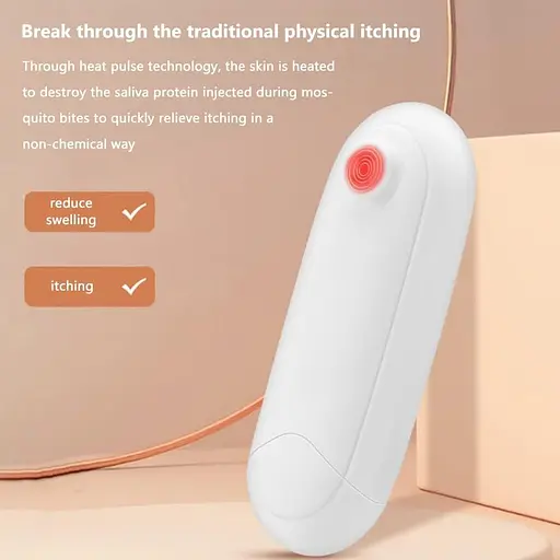 USB-перезаряжаемое тепловое импульсное устройство против зуда, электронная палочка для снятия зуда на открытом воздухе - фото 2