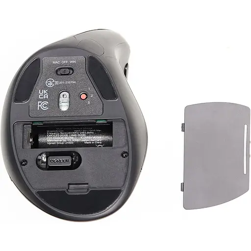 Мишка UGREEN 2.4GHz MU008, бездротова, 4000dpi., 4кн.,Silence Design, Чорна - фото 3