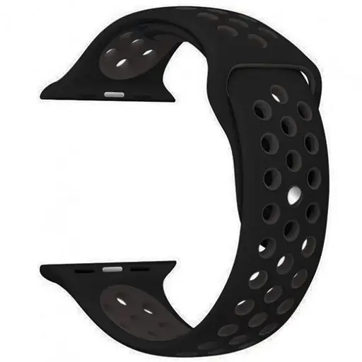 Ремешок Apple Watch Nike Sport 42/44/45/46/49 мм Серый+Черный (26) - фото 1