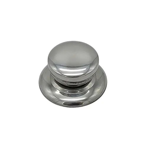 Ручка для кришки каструлі сковороди кругла з нержавіючої сталі Ø5 см, Kitchen Master Сірий 87107 - фото 1